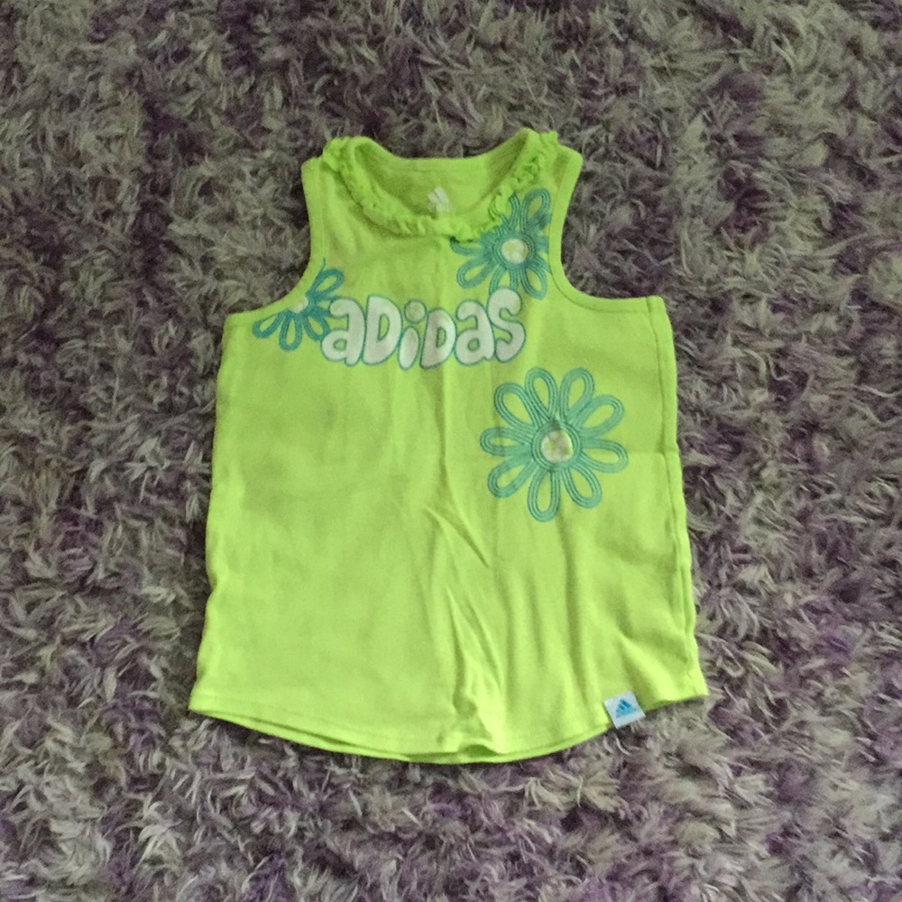 Adidas Lime green kids tang top.
